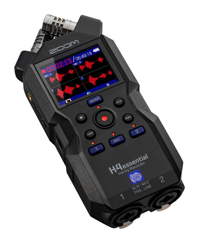 Zoom H4ESSENTIAL 4-Track 32-Bit Float Recorder With Built-In XY Mic System + FREE Zoom BTA-1 Bluetooth Adaptor (BUNDLE)