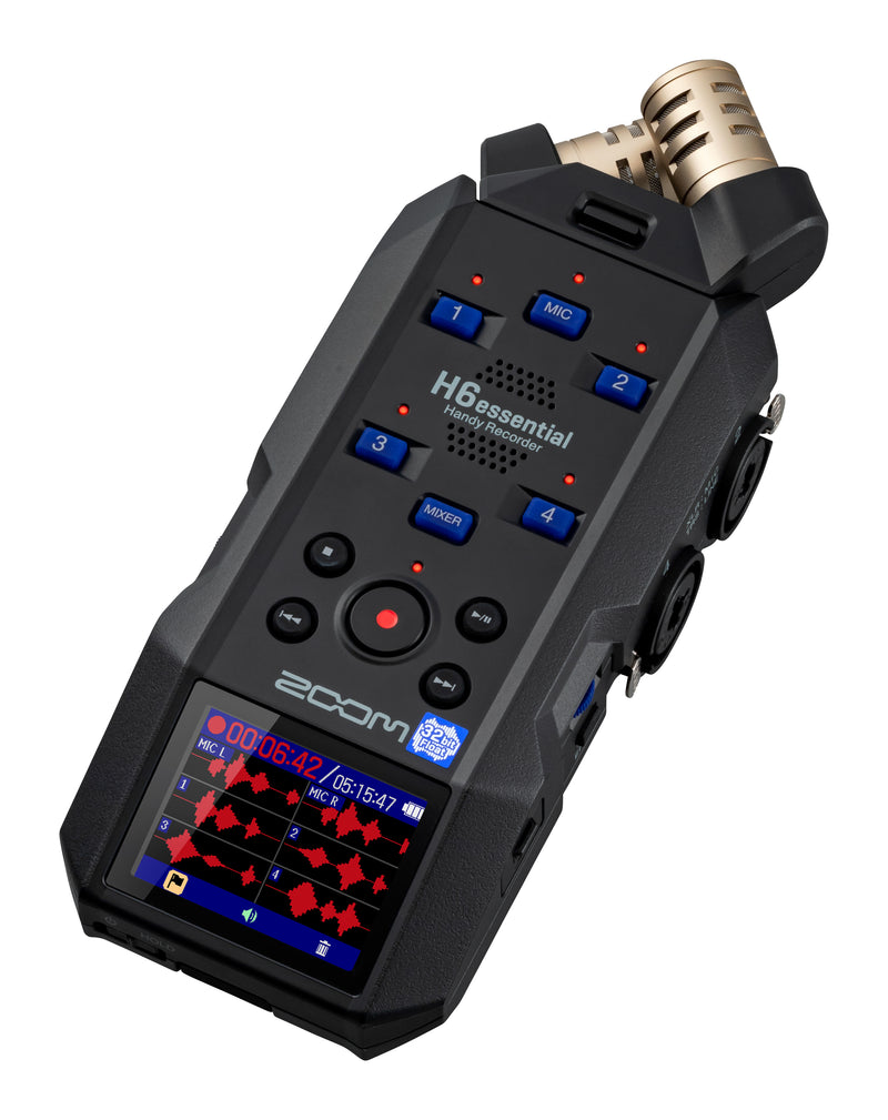 Zoom H6ESSENTIAL 6-Track 32-Bit Float Recording with 4 Mic/Line Inputs with XLR/TRS Combo Connectors + FREE Zoom BTA-1 Bluetooth Adaptor (BUNDLE)