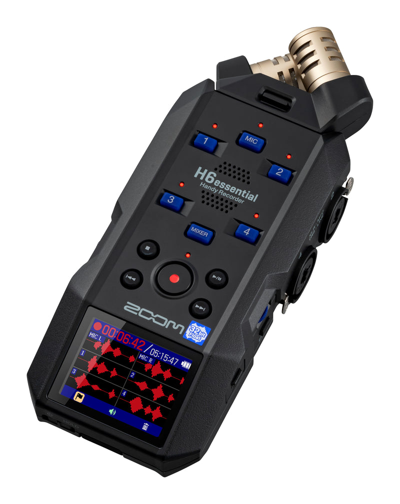 Zoom H6ESSENTIAL 6-Track 32-Bit Float Recording with 4 Mic/Line Inputs