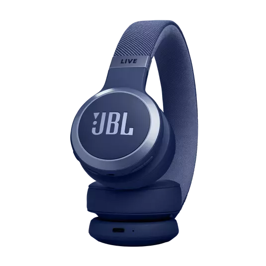 JBL LIVE 670NC Noise-Cancelling On-Ear Wireless Headphones (Blue)