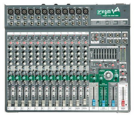 Yorkville VGM14 14 Channel Compact Desk Mixer (USED)