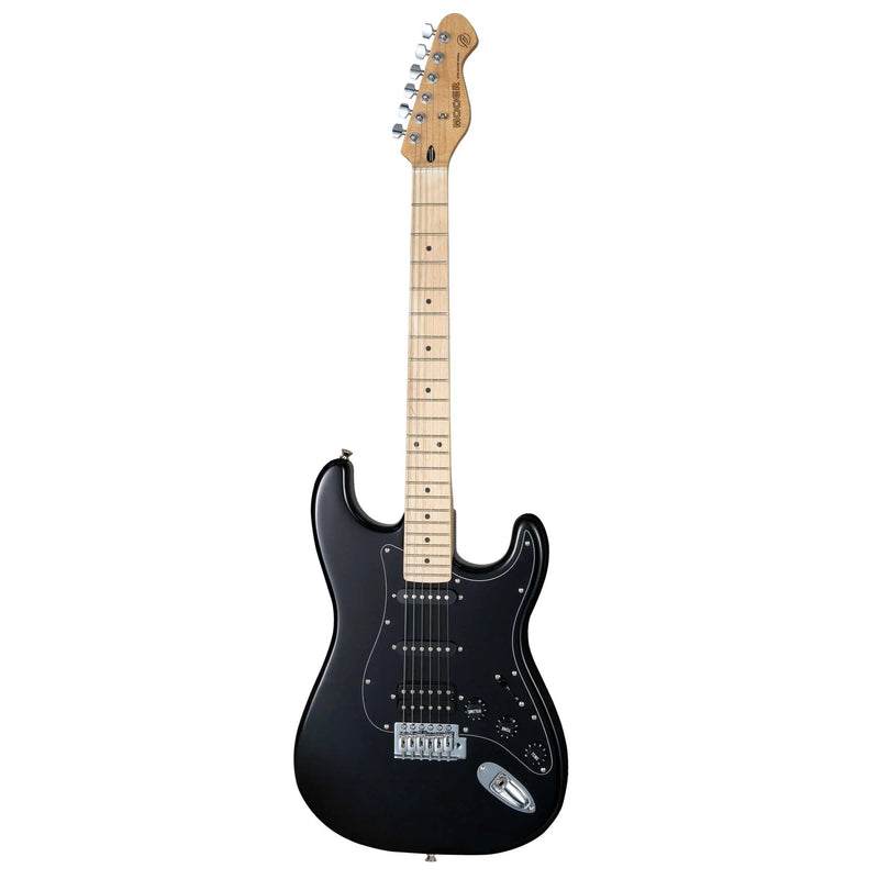 Mooer MSC11-PRO-BLK Electric Guitar (Black)