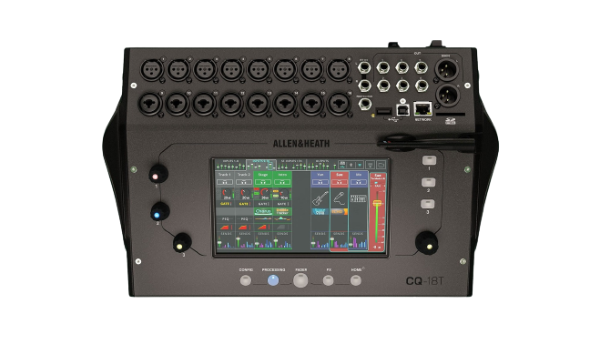 Mélangeur audio numérique ultra-compact Allen & Heath CQ-18T