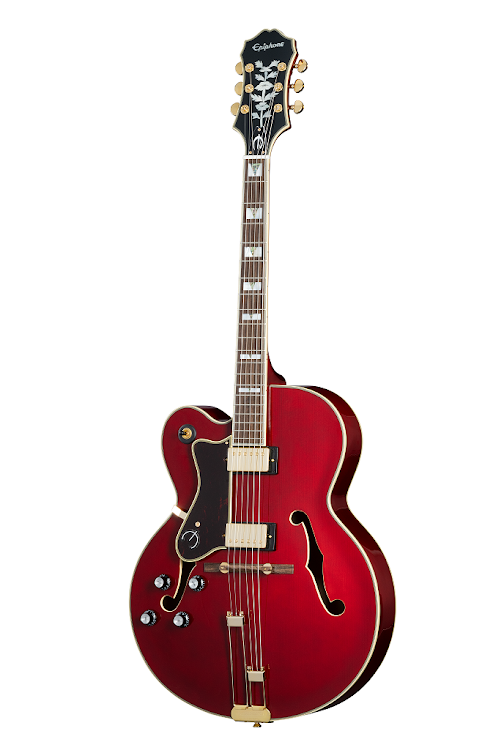 Epiphone BROADWAY Left-Handed Hollow Body Electric Guitar (Wine Red)