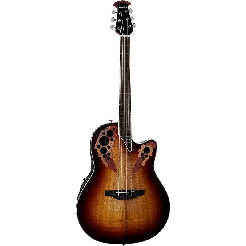 Ovation CE48P-KOAB Celebrity - Guitare électro-acoustique à corps super peu profond - Koa Burst