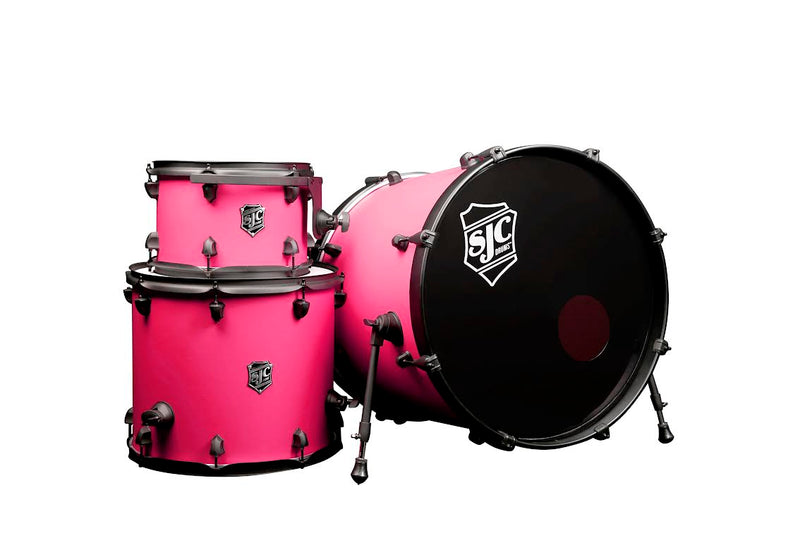SJC Drums PFK322FBMMWBJ Pathfinder Series 3-piece Shell Pack (Mad Magenta Black)