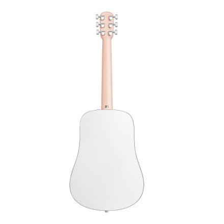 Lava Music LAVA ME PLAY Acoustic Electric Guitar (Light Peach/Frost White)