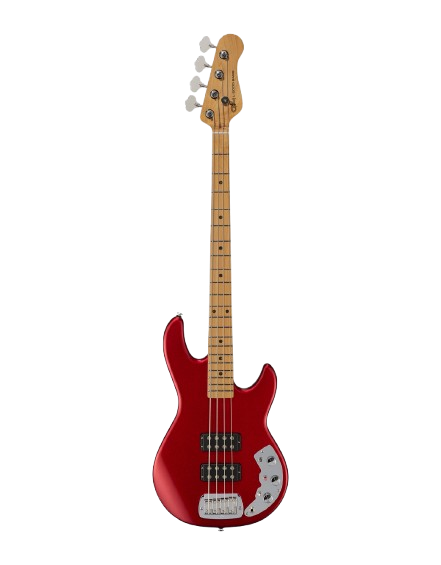 G&L L2000-CLF-CAR CLF Research L2000 Electric Bass Guitar (Candy Apple Red)
