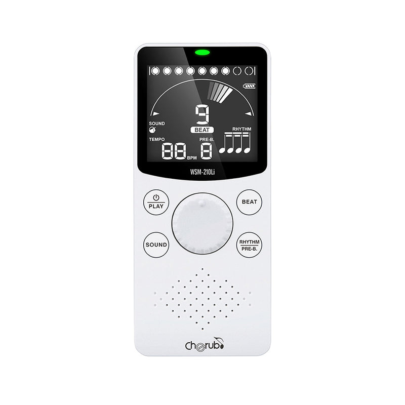 Cherub WSM-210LI Rechargeable Metronome (White)