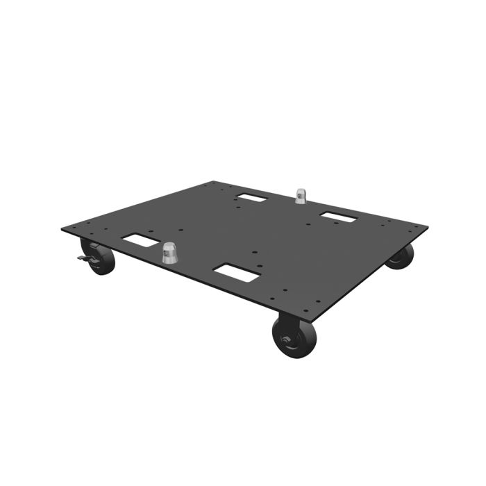 Gobal Truss BASE-PLATE-24X30CW Steel Base Plate w/Casters - 24"×30"