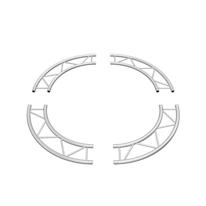 Global Truss F32-IB-C4-H90 4-Section Horizontal I-Beam Arc Circle - 4x90° (4m)