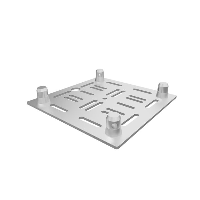 Global Truss F34-GT-MH-BASE Multi-Hole Aluminum Base Plate for F34 - 12"x12" (Silver)