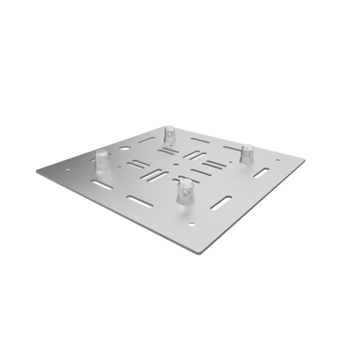 Global Truss F34-GT-MH-BASE-16 Multi-Hole Aluminum Base Plate for F34 - 17.75"x17.75" (Silver)
