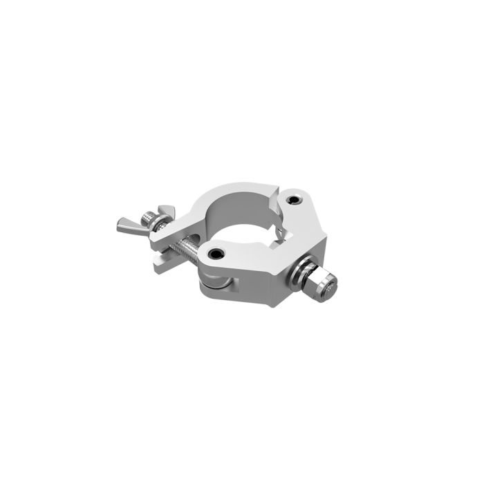 Global Truss XPRO-CLAMP/SML12 Heavy Duty Dual Clamp w/Half Coupler & M12 Bolt - 2" (Silver)