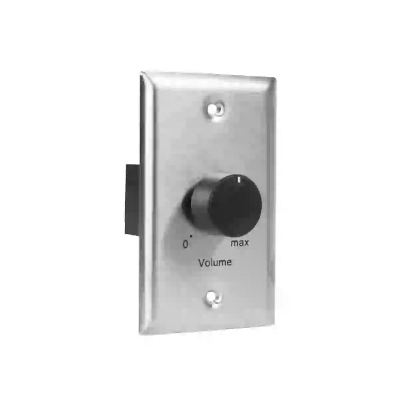 Lowell 100LVC 100W Mono Volume Control with 1-Gang Standard Wall Plate (Steel)