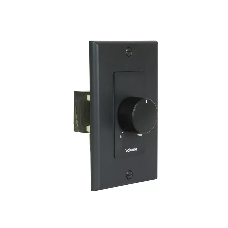 Lowell 100LVC-DB Mono Volume Control Wall Plate (Black) - 100W