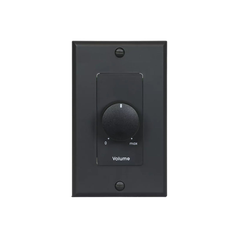 Lowell 100LVC-DB Mono Volume Control Wall Plate (Black) - 100W