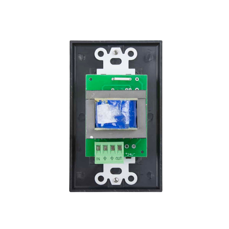 Lowell 100LVC-DB Mono Volume Control Wall Plate (Black) - 100W