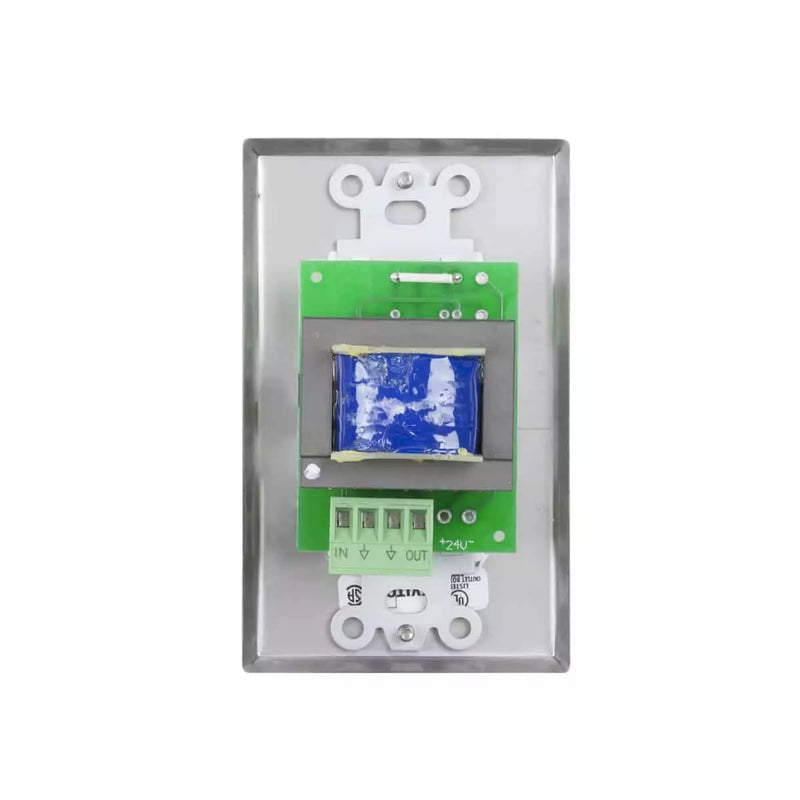 Lowell 100LVC-DSW ono Volume Control Wall Plate (SS/White) - 100W