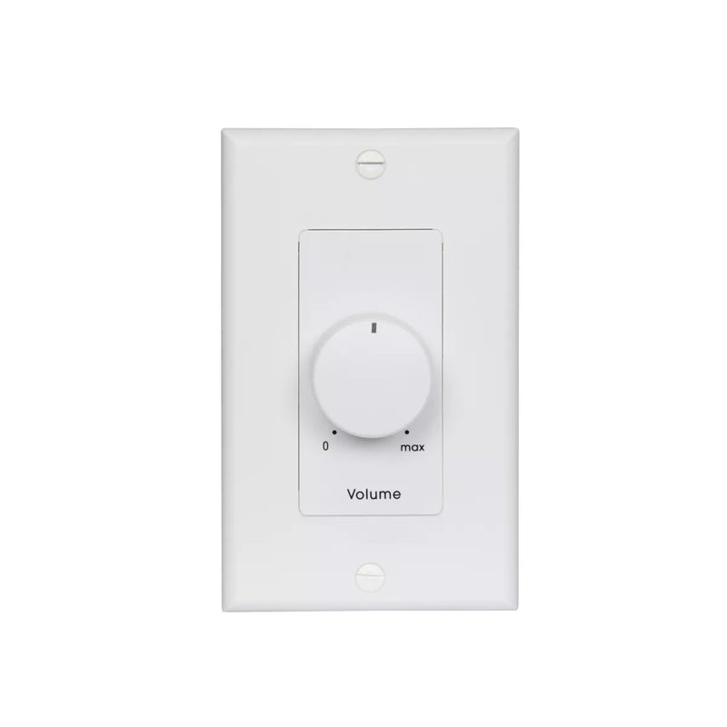 Lowell 100LVC-DW Mono Volume Control Wall Plate (White) - 100W