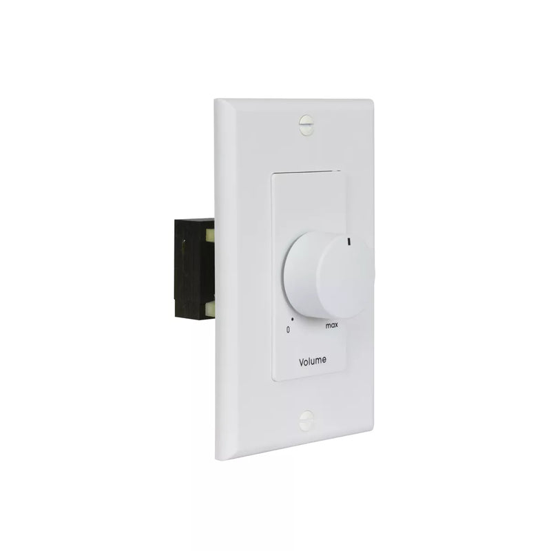 Lowell 100LVC-DW Mono Volume Control Wall Plate (White) - 100W