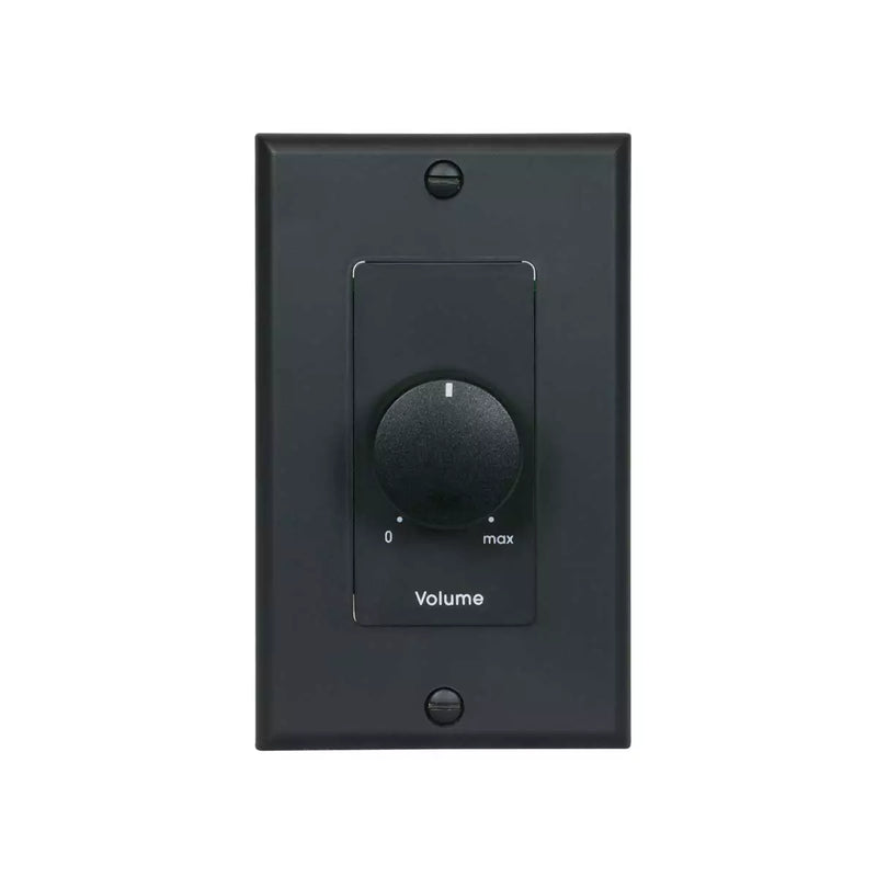 Lowell 100LVC-PA-DB Mono Volume Control Wall Plate (Black) - 100W