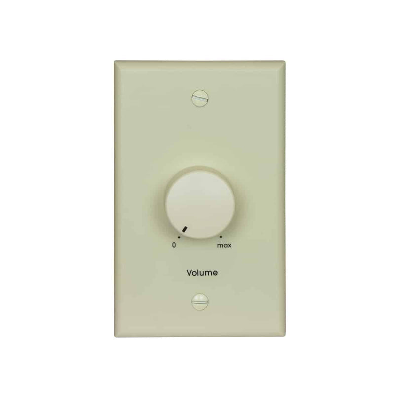 Lowell 100LVC-SA Mono Volume Control Standard Wall Plate (Almond) - 100W