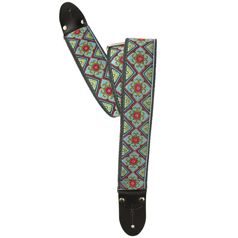 PRS Retro Deluxe Jacquard Guitar Strap 2" (Teal)