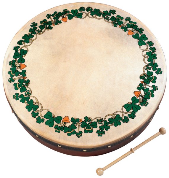 Waltons 10AWAL-1927 Bodhran Gift Set (Shamrock) - 18"