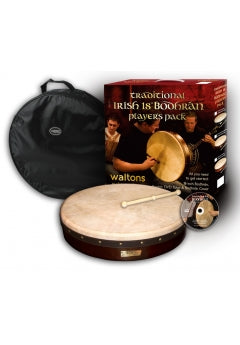 Waltons 10AWAL-P1900-418DB Classic Bodhran Pack (Dark Brown) - 18"