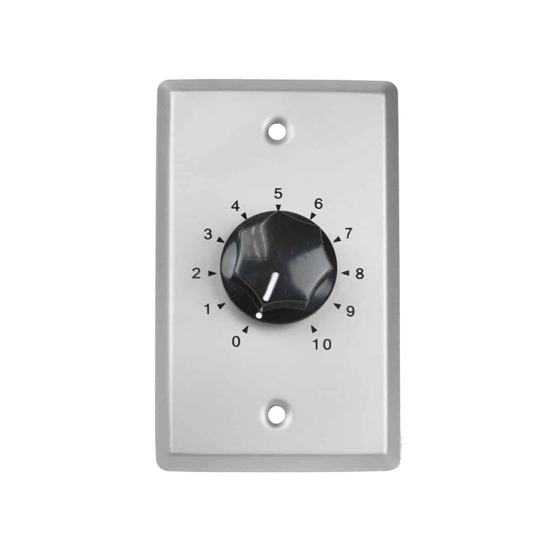 Lowell 10LVC Mono Volume Control Standard Wall Plate (Stainless Steel) - 10W