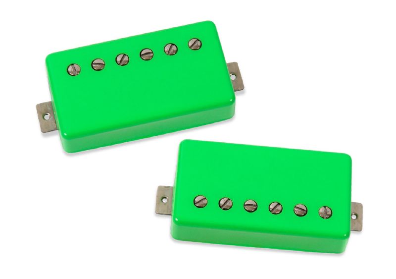 Seymour Duncan HOT RODDED Guitar Humbucker Pickup Set (Lime Green Cover)