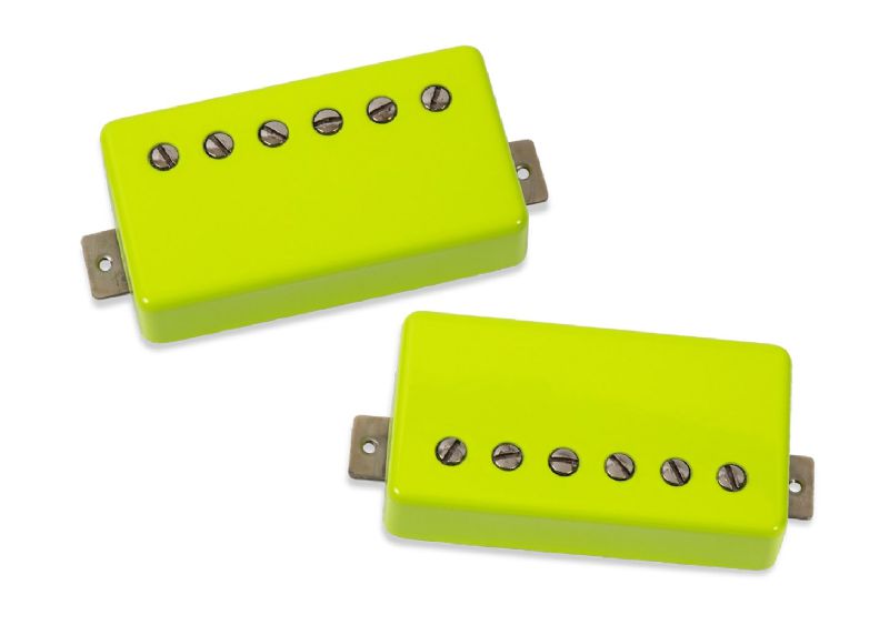 Seymour Duncan HOT RODDED Guitar Humbucker Pickup Set (Toxic Yellow Cover)