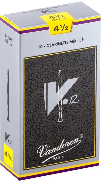 Vandoren CR6145 V12 Eb Clarinet Reed Strength - 4.5 (Box of 10)