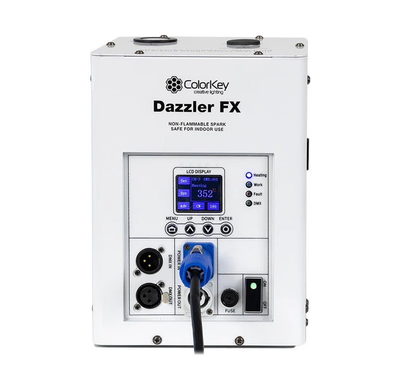 ColorKey CKU-7711 Dazzler FX Mk2 Cold Spark Machine (White)