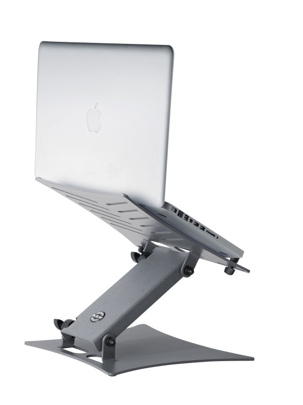 K&M 12195 Folding Laptop Stand (Grey)
