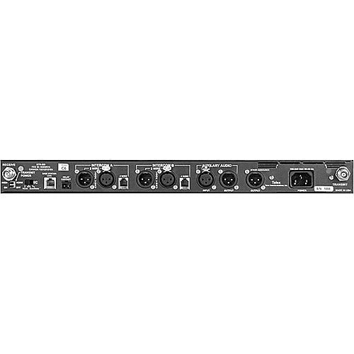 RTS BTR-800 Station de base d'interphone sans fil synthétisée UHF à 2 canaux avec prise casque A4F (E88)