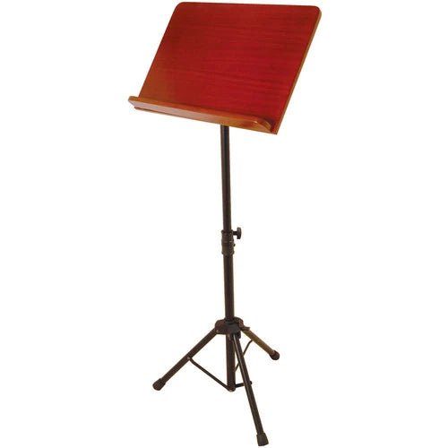 On-Stage SM7312W Music Stand w/ Wide Rosewood Bookplate