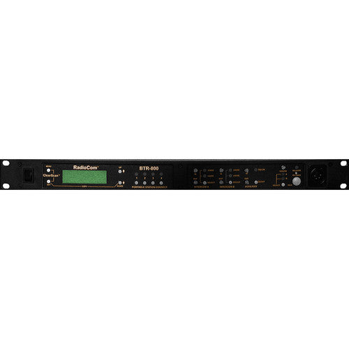 RTS BTR-800 Station de base d'interphone sans fil synthétisée UHF à 2 canaux avec prise casque A4F (B3)