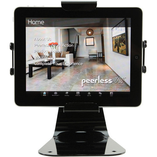 Peerless-AV PTM400S Universal Desktop Tablet Mount with Security Hardware (Black)