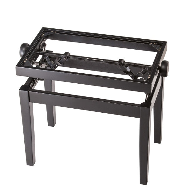 K&M 13700 Wooden Piano Bench Base (Matte Black)