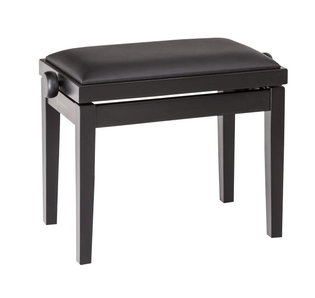 K&M 13700 Wooden Piano Bench Base (Matte Black)