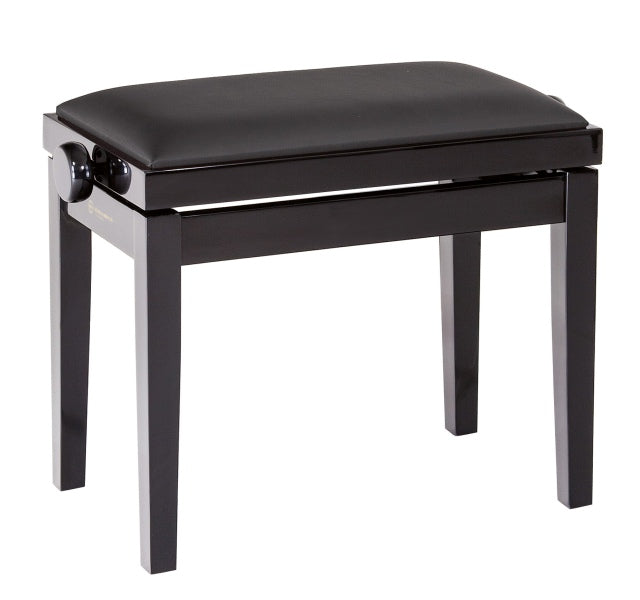 K&M 13701 Wooden Piano Bench Base (Glossy Black)