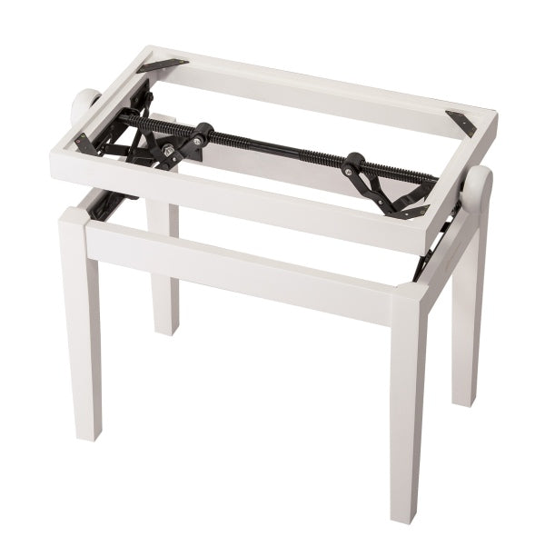 K&M 13710 Base de banc de piano en bois (blanc mat)