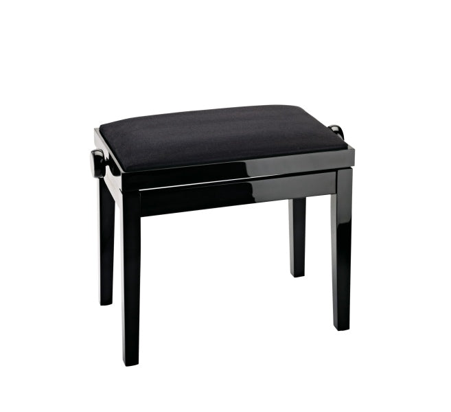 K&M 13800 Velvet Seat Cushion for Piano Bench Base (Black)