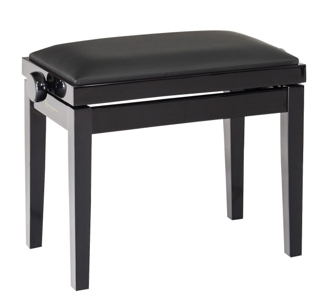 K&M 13840 Leather Seat Cushion for Piano Bench Base (Black)