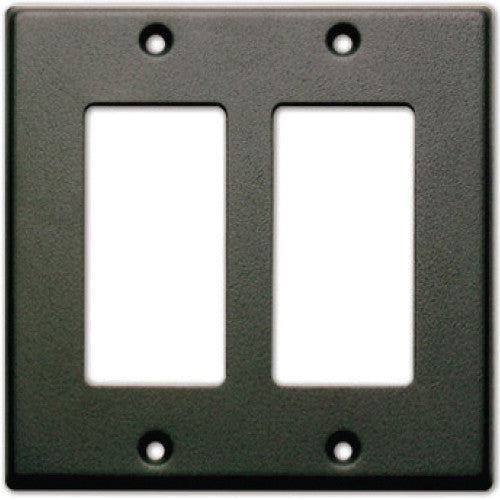 RDL CP-2B Double-Slot Cover Plate (Black)