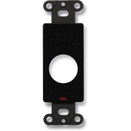 RDL DB-D1 Single Plate for Standard & Specialty Connectors (Black)