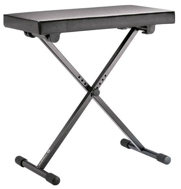 K&M 14065 X-Style Keyboard Bench w/Leatherette Seat