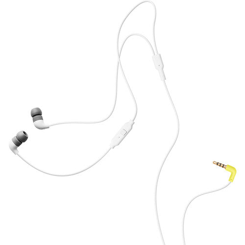 Écouteurs AIAIAI PIPE avec micro à un bouton (blanc)